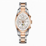 L27985727 Longines Conquest Self winding mechanical chronograph moon phase movement beating at 28'800 vibrations per hours and providing 48 hours of power reserve Moment Caliber: L678