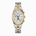 L27735787 Longines Master Collection Self winding mechanical chronograph moon phase movement beating at 28'800 vibrations per hours and providing 48 hours of power reserve Moment Caliber: L678