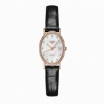 L43789870 Longines Elegant Self winding mechanical movement beating at 28'800 vibrations per hours and providing 40 hours of power reserve Moment Caliber: L595/592