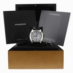 PAM00499 Panerai Luminor 1950 Automatic mechanical, Panerai P.9000 calibre, executed entirely by Panerai, 13? lignes, 7.9 mm thick, 28 jewels, Glucydur? balance, 28,800 alternations/hour. Incabloc? anti-shock device. Power reserve 3 days, two barrels. 197 components