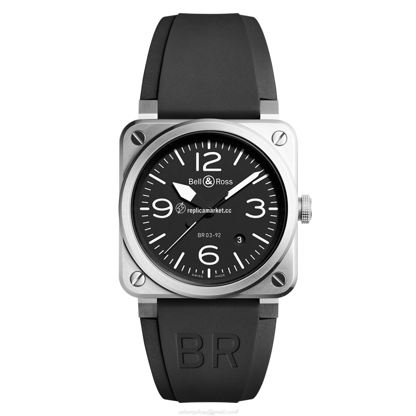 BR0392-BLC-ST Bell & Ross BR 03-92 Mechanical Automatic