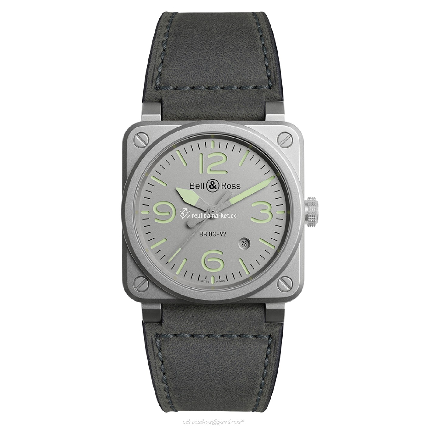 BR0392-GR-ST/SCA Bell & Ross BR 03-92 Mechanical Automatic