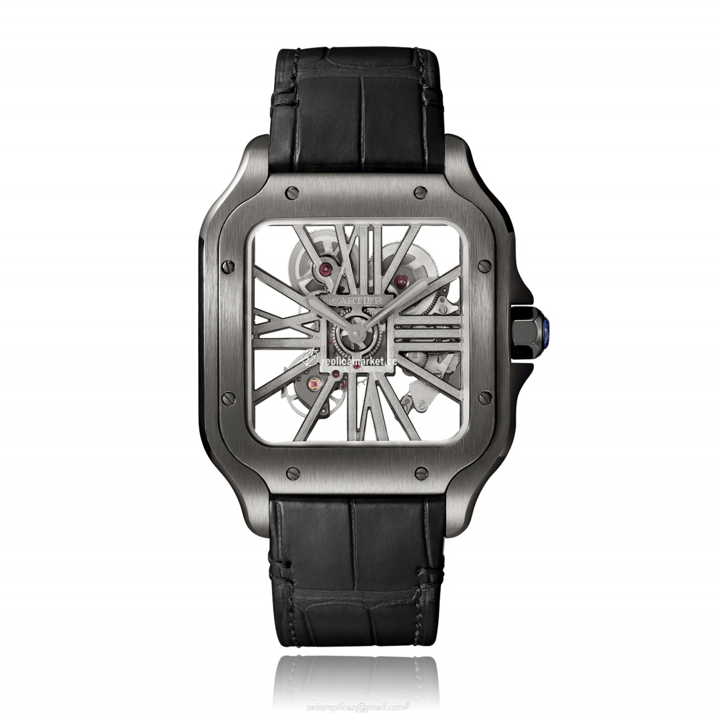 WHSA0009 Cartier Santos Mechanical with Manual Winding