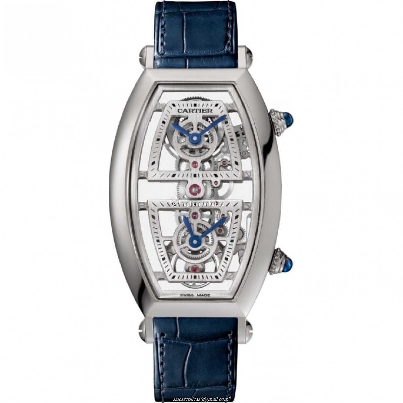 WHTN0006 Cartier Tonneau Mechanical with Manual Winding