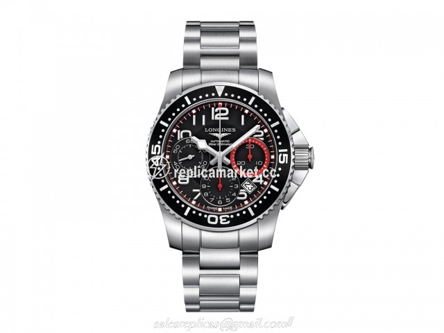 L36964536 Longines HydroConquest Self winding mechanical column wheel chronograph movement beating at 28'800 vibrations per hours and providing 54 hours of power reserve Moment Caliber: L688